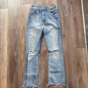 Mother The Hustler Ankle Chew Petal Plucker Jeans